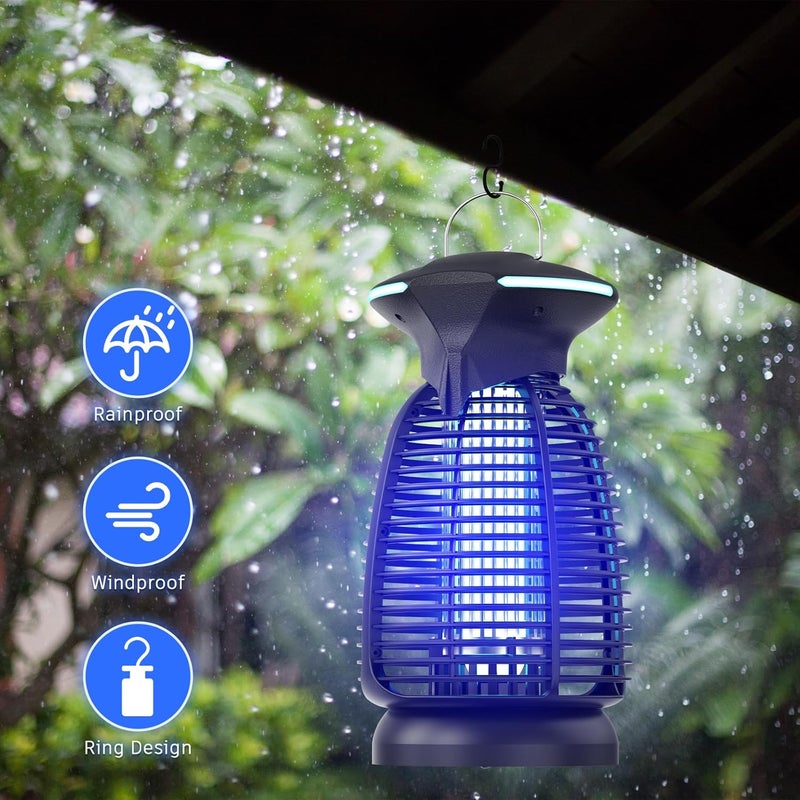 Dovima Bug Zapper Outdoor for Mosquito Flies - Electric 4000V Powerful Bug Zappers Indoor Waterproof Insect Killer Trap Lamp with LED Light for Patio Backyard Porch Garage & Home - Image 5